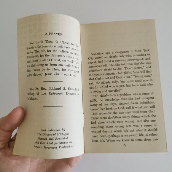 1968 Guilt Pamphlet by Rev. Richard S. Emrich, Episcopal Forward Movement Publ. - Picture 5 of 9